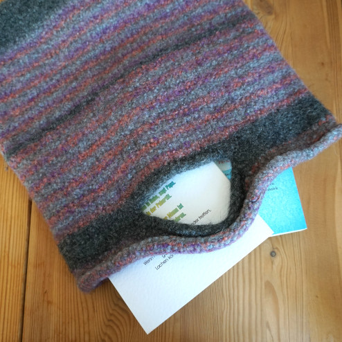 Kleine Tasche, aus der 2 Bücher herausgucken